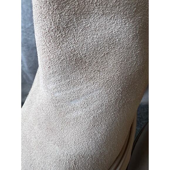 Dolce Vita Martey H2O Taupe Suede Waterproof Chelsea Lug Sole Boots Womens 8 - Picture 3 of 11